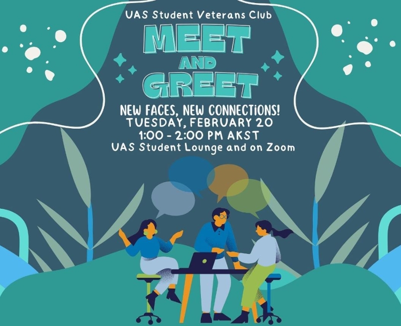 Details of spring semester UAS Student Veterans Club Meet & Greet